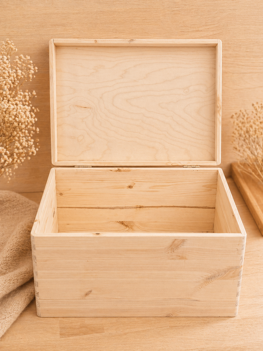 Erinnerungsbox mit Namen aus Holz – Bild 4